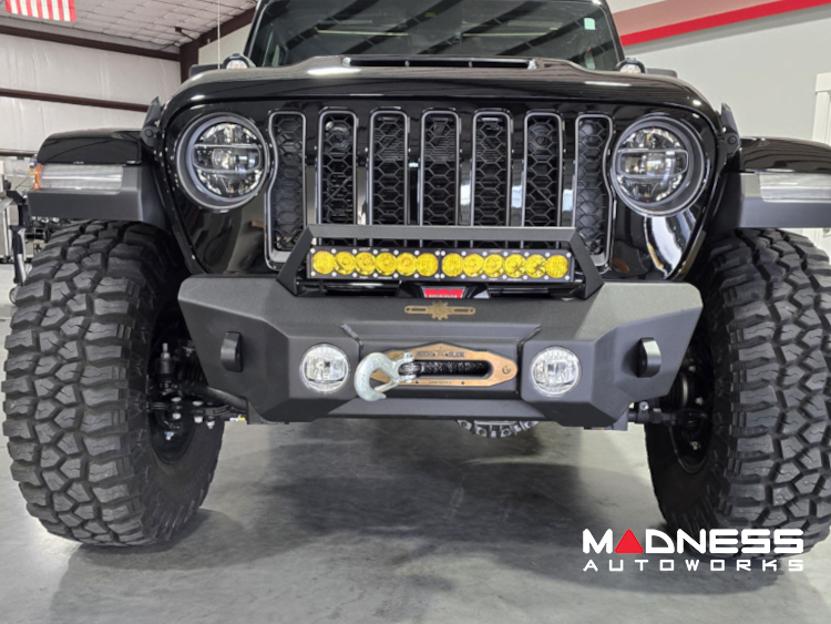Jeep Wrangler JL Bumper - Front - Rock Slide Engineering - Shorty - `18-`25 Jeep Wrangler JL Bumper - Front - Rock Slide Engineering - Shorty - `18-`25